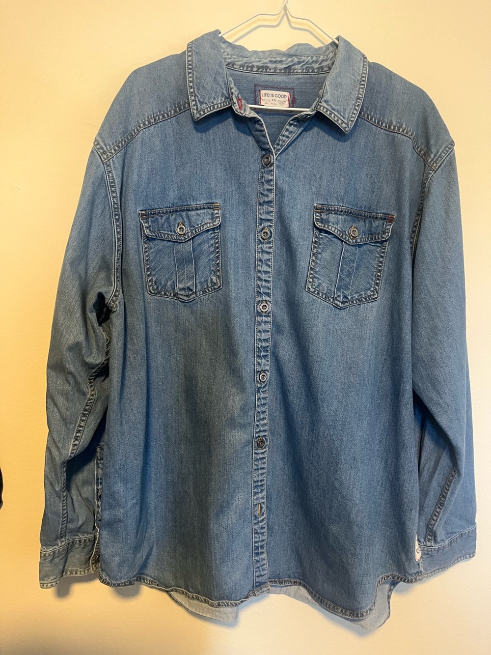Women’s denim button down shirt